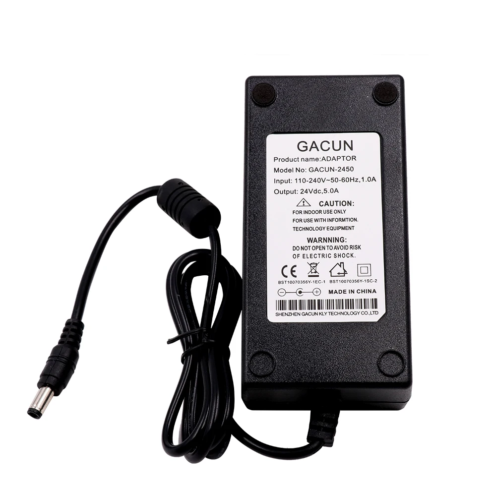 

24V 5A 120W Led Power Supply Driver Adapter Transformer AC 100V-240V TO DC 24V 5A +Plug(US/UK/AU/EU)