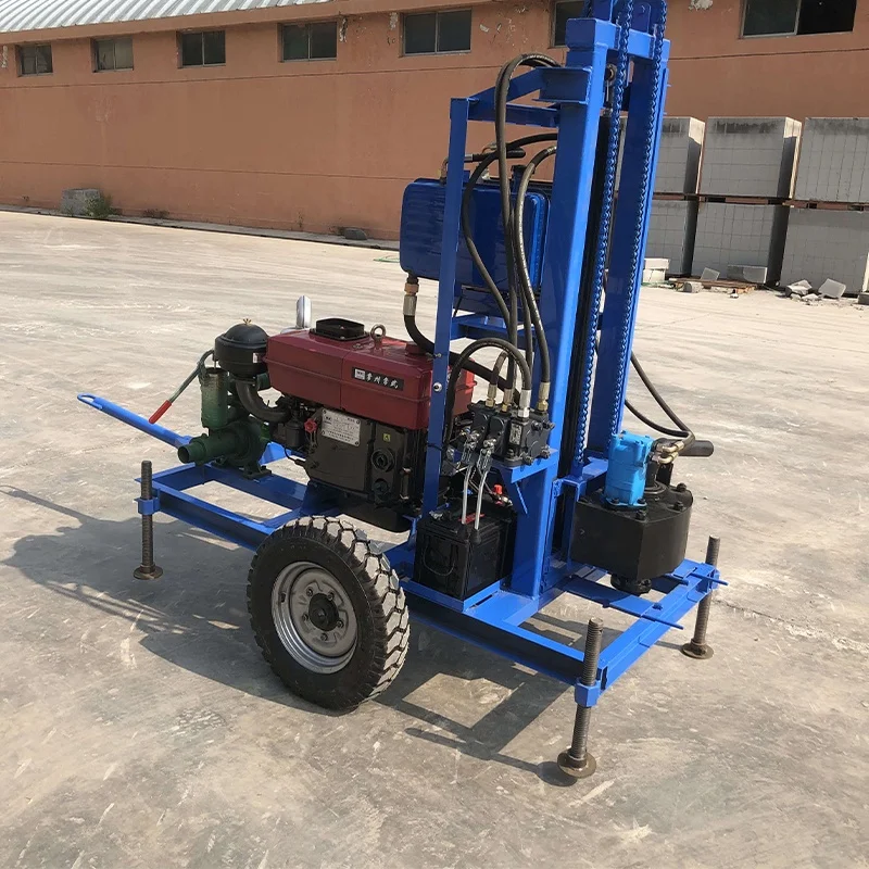 Small Portable Drill Rig Home Use Mobile Water Well Drilling Machine For Sale