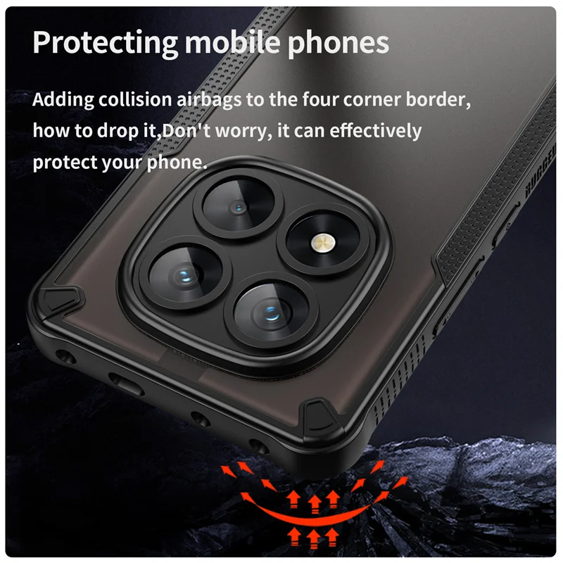 Hybride robuste Schutzhülle für Xiaomi Redmi Note 15 14 Pro 5G Note 14 Pro+ Plus Hülle Stoßfeste Coque Fundas Capa – Detail 2