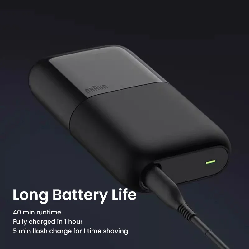 ماكينة حلاقة براون الصغيرة X Series M1012 للرجال رطبة وجافة ذات استخدام مزدوج قابلة للغسل وقابلة لإعادة الشحن ماكينة حلاقة اللحية الأصلية