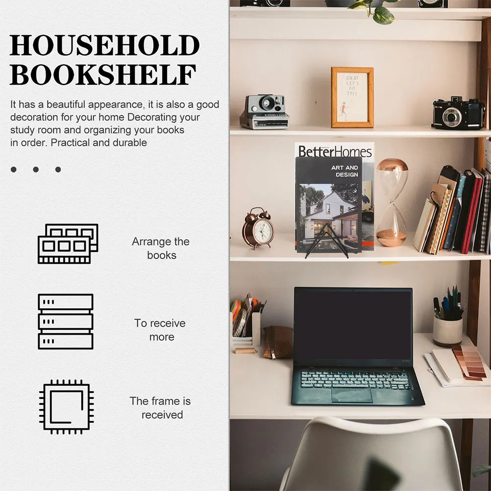 

2 шт. железные подставки для книг, настольный держатель для книг, отдельно стоящий многофункциональный органайзер для файлов, офисная книжная полка, настольный органайзер для файлов