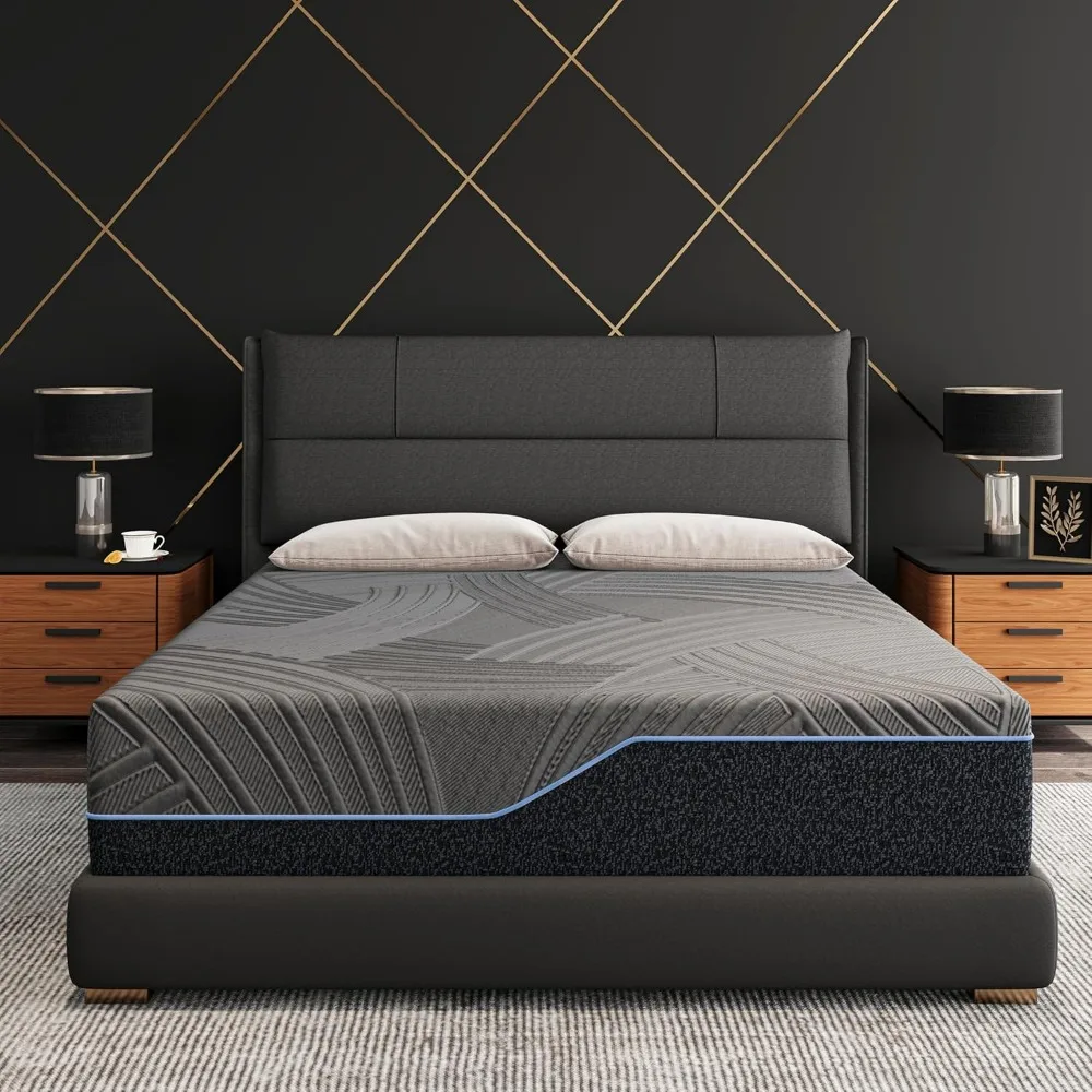 

14 Inch Twin Size Memory Foam Mattress in a Box, Copper-Infused Aerofusion Foam & Cooling Fabric Cover, Firm Twin Mattress, Fibe