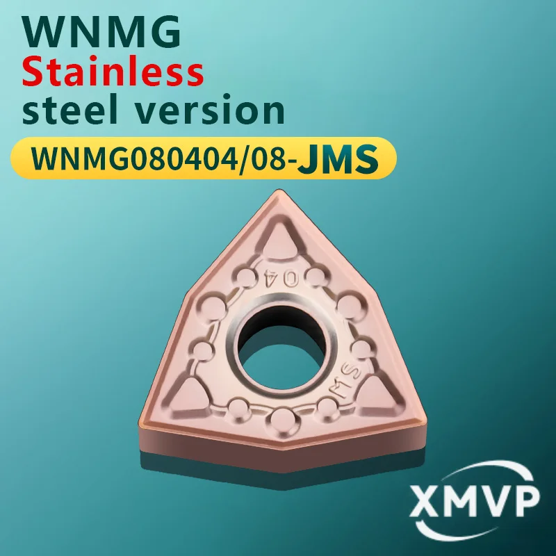 

Токарный инструмент с ЧПУ в форме персика WNMG08040408-JMS из нержавеющей стали класса BM8818 Головка инструмента в форме персика