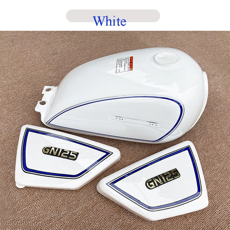 Motorcycle Fuel Tank With Cap/Tap/Fuel Cock/Lock/Rubbers for GN125 QJ125 HJ125 LF125 for Suzuki Haojue Sanlg Lifan Qjmotor Tank view 2