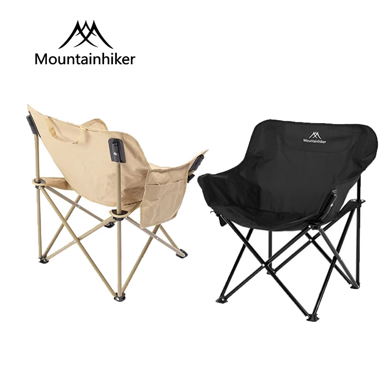 

MOUNTAINHIKER New Moon Chair Integrated Ultralight Folding Chair Portable Outdoor Cloth Seat Outside Camping Furniture 캠핑의자