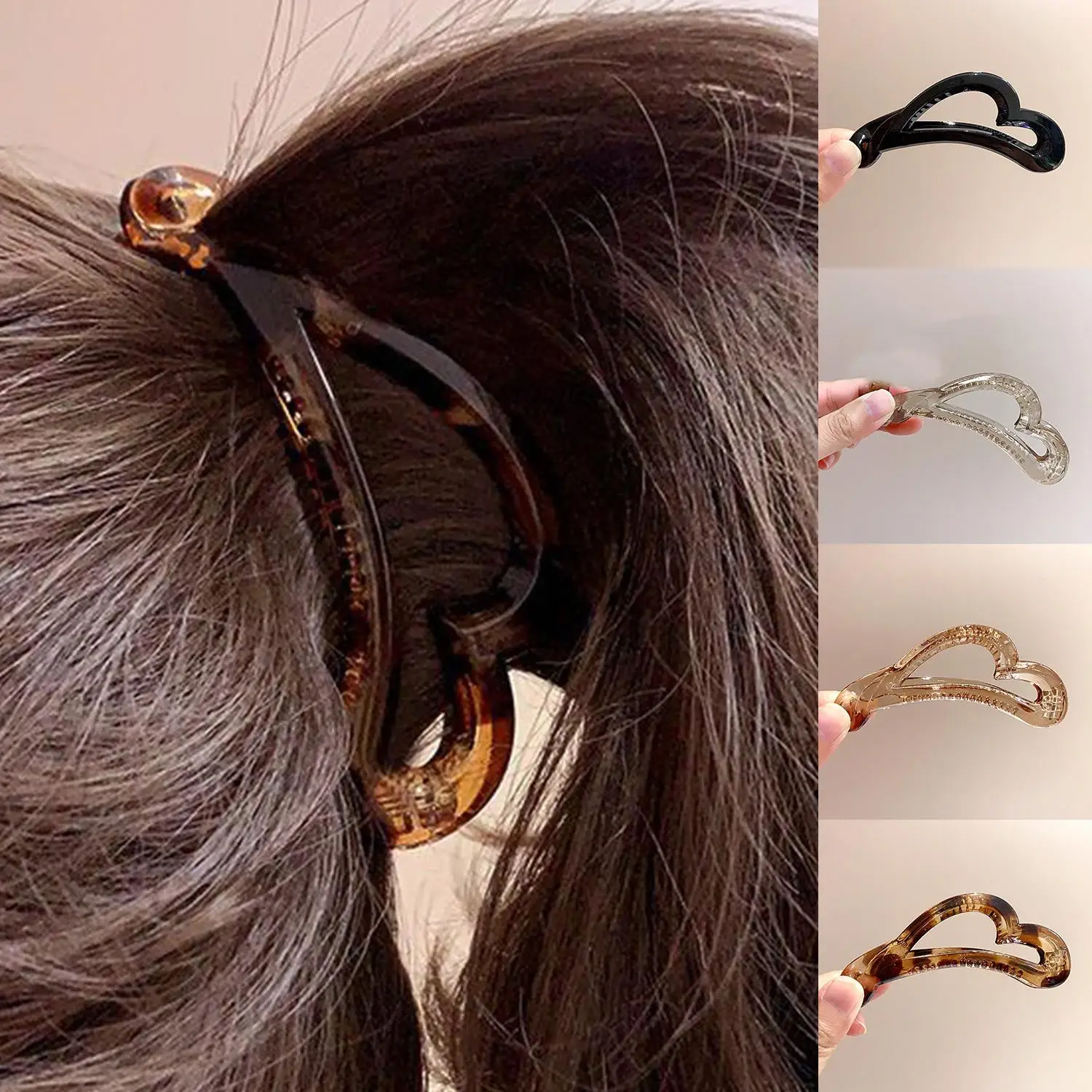 

Plastic Hair Clips Vintage Banana Clip Fashion Ponytail Barrettes Hair Claws Hairpins Women's Hair Accessories Hair Style Tool