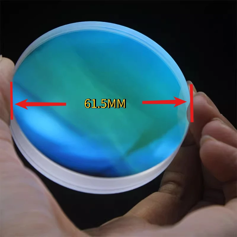 1PC Diameter 61.5mm Focal length 228mm Refractive Composite Achromatic Lens K9 Optical Glass Glued Lens Near-Infrared Coating