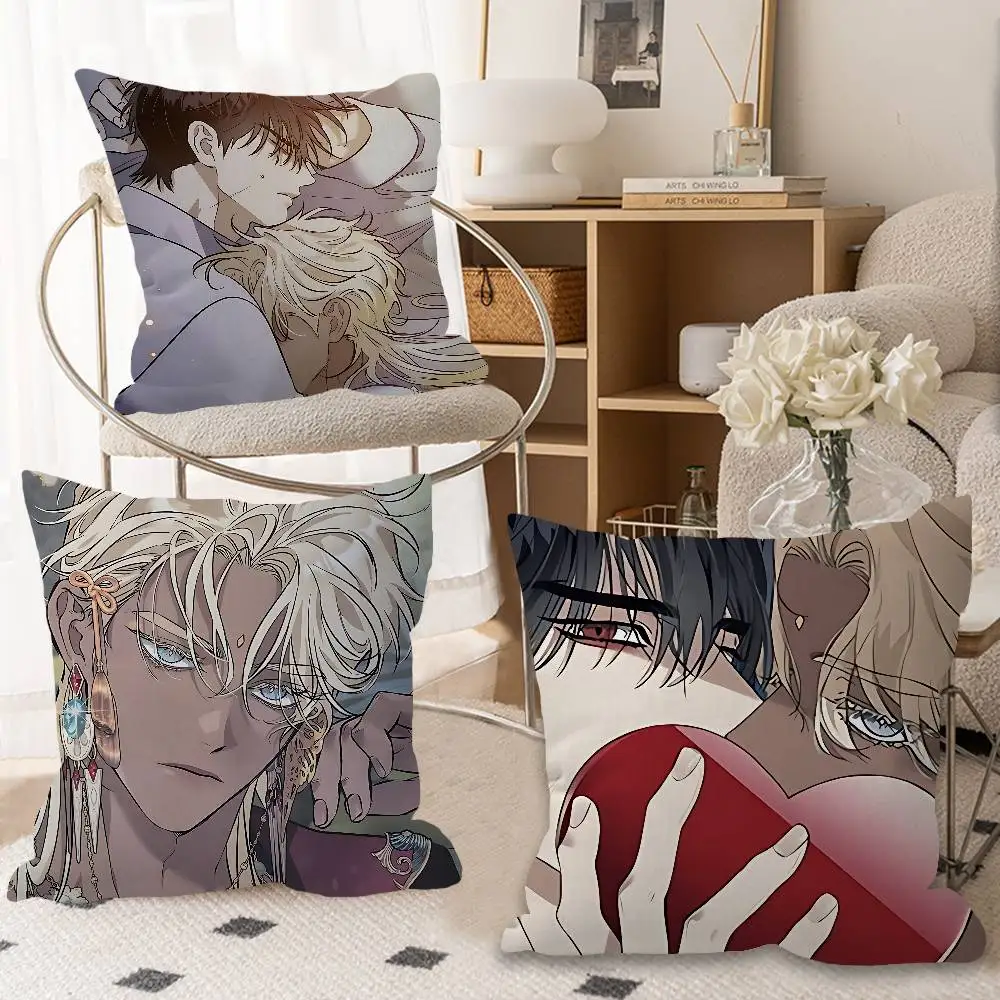 Brothers without a tomorrow bl Anime Cushion Cover Polyester Sofa Cushions Decorative Throw Pillows Home Decoration Pillowcover