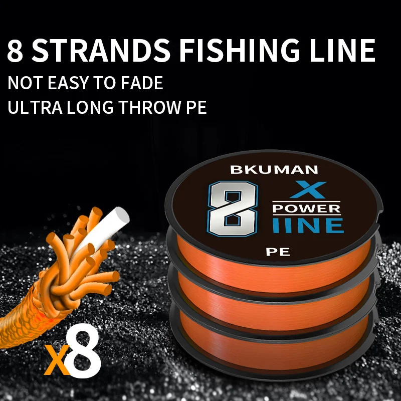 

X8 PE wear-resistant fishing line, suitable for saltwater and freshwater fishing. Ideal for both beginners and pros