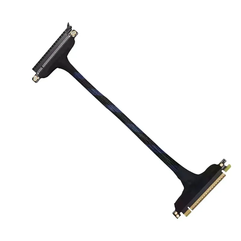 

-ABGQ PCIE 5.0 X16 Cable Gen5 Server Silver-Plated Lossless Soft Cable GPU Adapter Cable For RTX 5090 Graphics Card 30CM