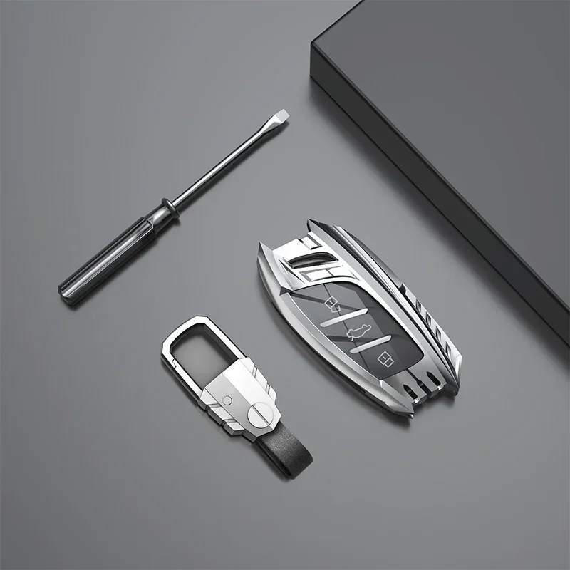 

Zinc Alloy Car Key Case Keychain For MG ZS EV MG6 EZS HS EHS Roewe RX5 I6 I5 RX3 RX8 ERX5 Key Cover Protector Shell Accessories