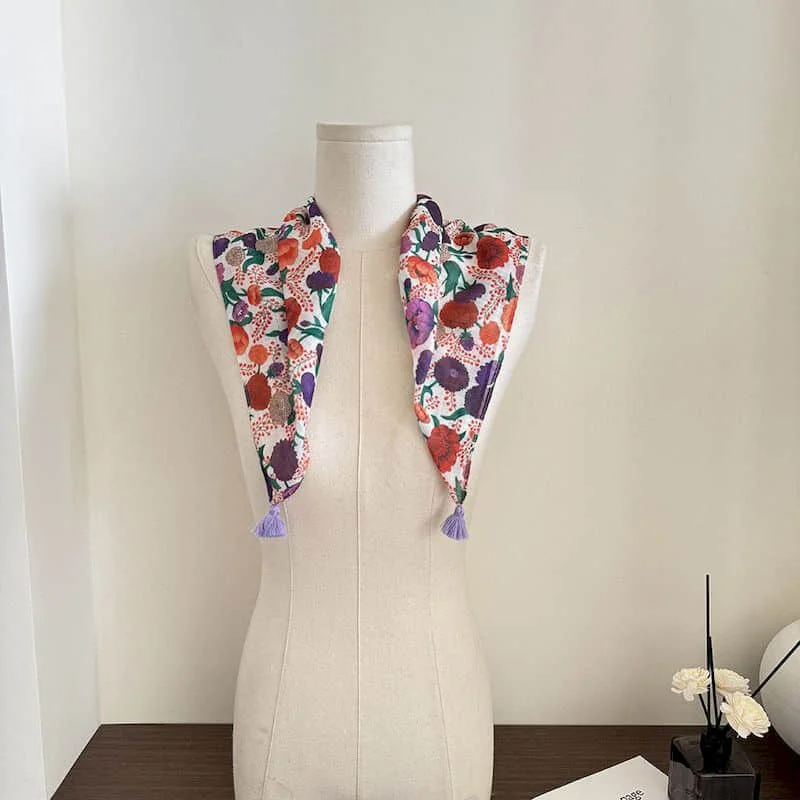 

Квадратный носовой платок, женский шелковый шарф, защита от солнца, женский летний тонкий шаль в корейском стиле, роскошная одежда, хит продаж