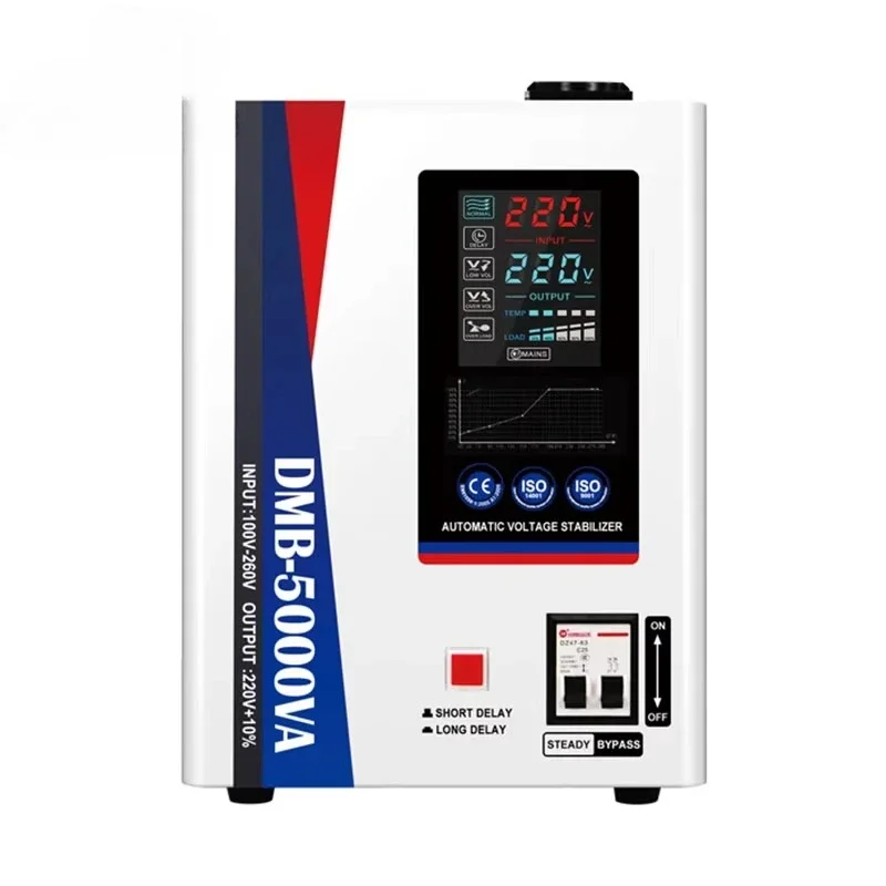 5KVA 10KVA 15KVA 20KVA Single Phase AC Voltage Regulator Wall-Mounted Home Use 80V-260V Input LCD Display
