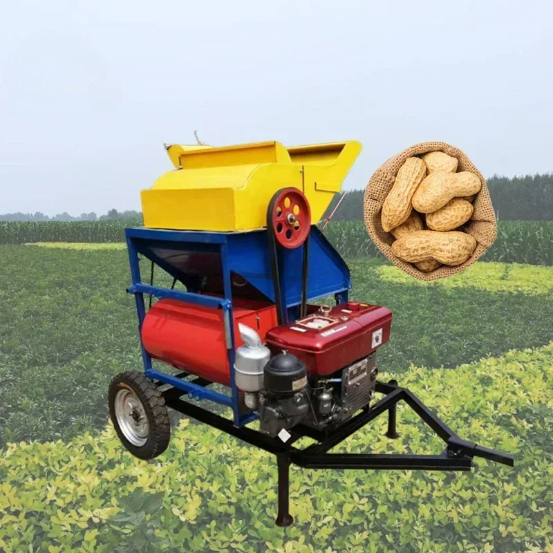 

Excellent Top Quality Hot SalesAutomatic Dry Wet Dual Purpose Groundnut Harvester Thresher Peanut Harvesting Picker Machine For