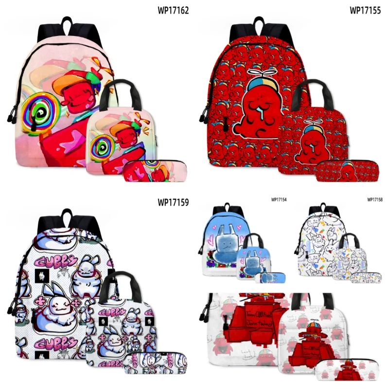 

High Quality Roblox Forsaken Gubby 3D Printing Cartoon Children School Bags Orthopedic Backpack Boys Girls Mochila Anime Bags