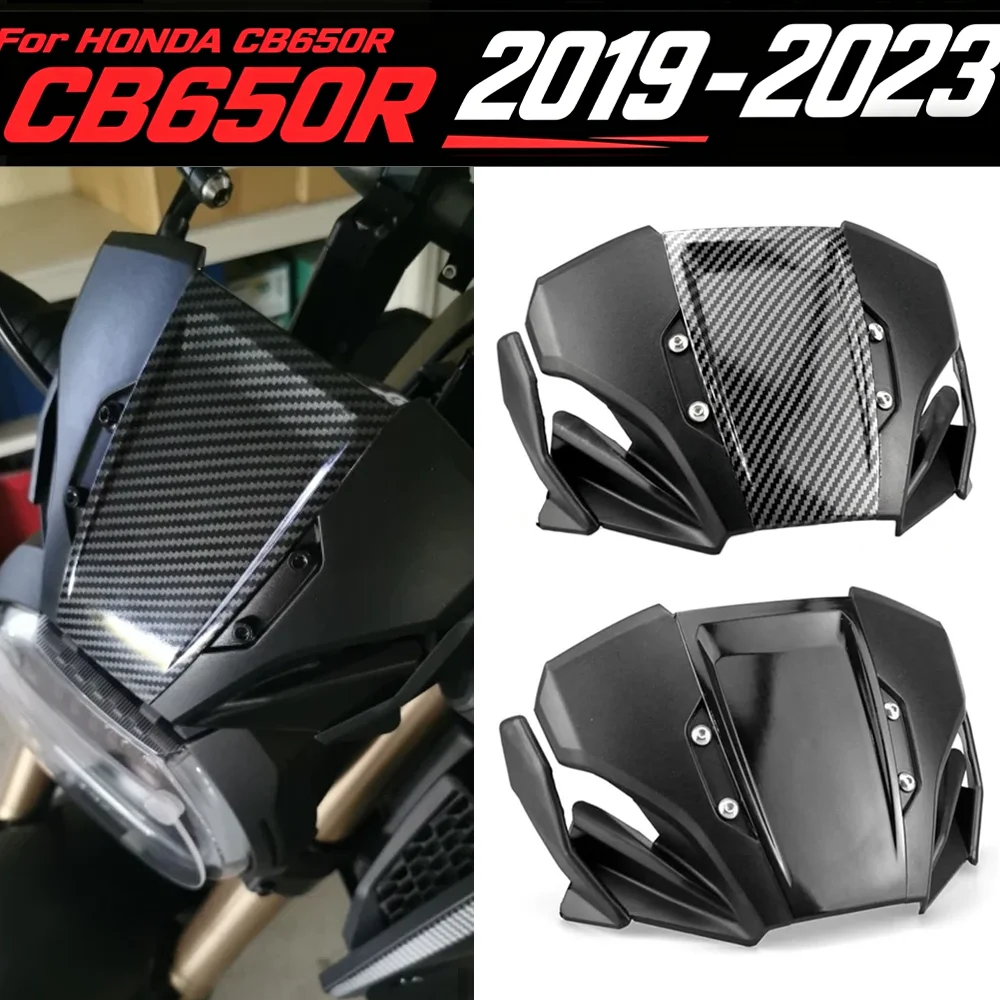 

CB 650R Windshield For HONDA CB650R CB 650 R 2019-2023 Motorcycle Windshield WindScreen Front Screen Wind Deflector Accessories