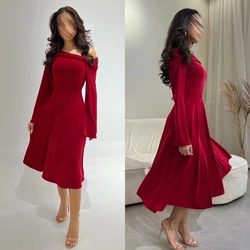 Customized Jiayigong Velour Draped Celebrity A-line One-shoulder Bespoke Occasion Gown Knee Length Dresses