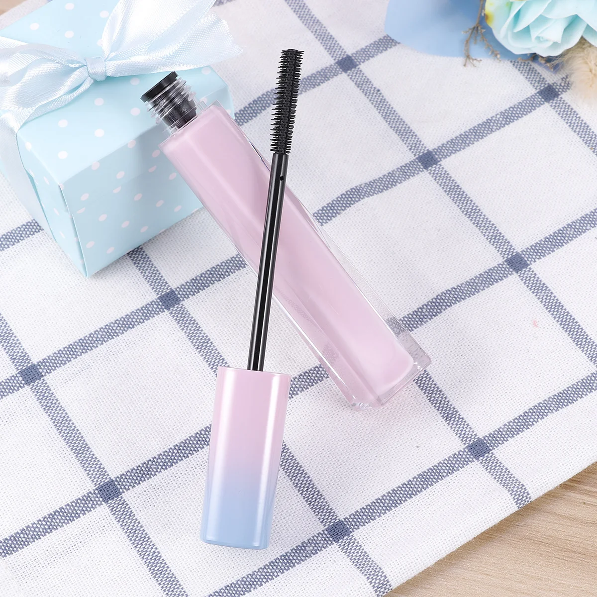 4개입 마스카라 튜브 용기 리필 가능한 속눈썹 병 휴대용 누수 방지 디자인 이동 중 마스카라 보관에 이상적 핸드백용