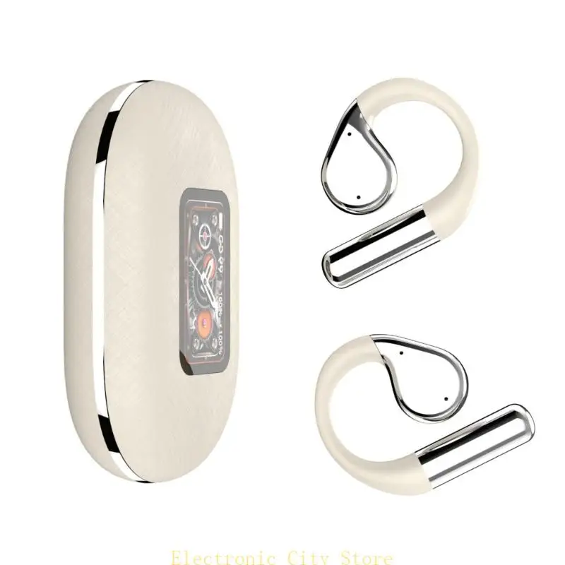 AI Smartests Translation Bluetooth-compatible Earbuds with Open Ear Design and Panoramic Sound HU8D