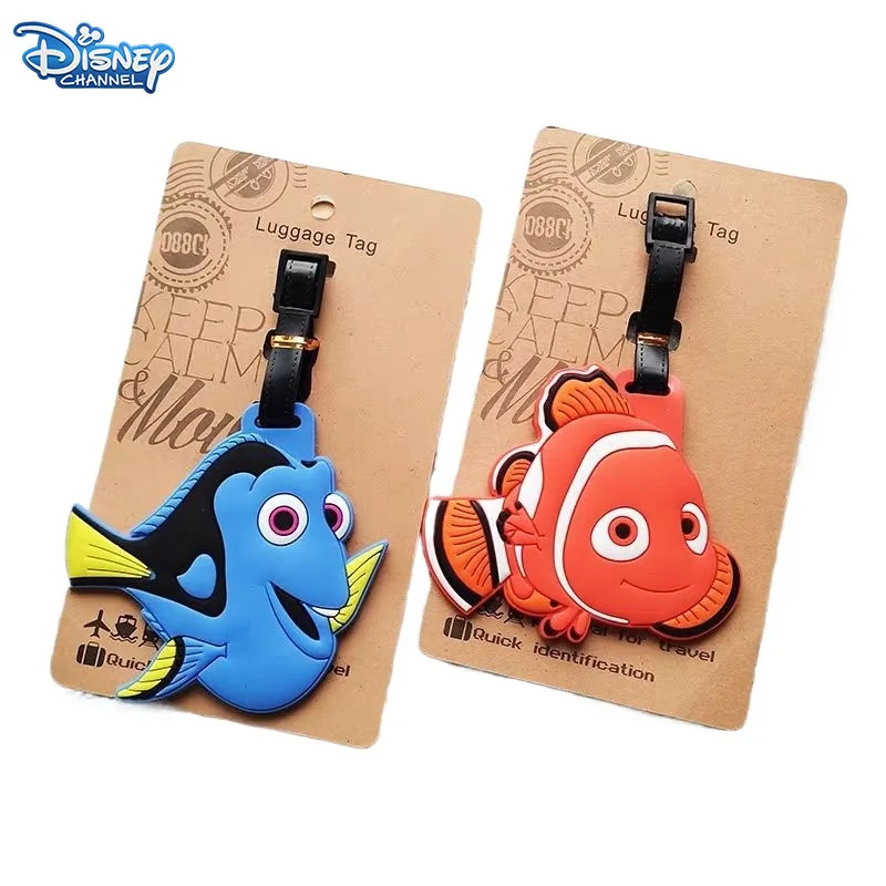 

Disney Finding Nemo мультфильм дорожный чемодан багажная бирка креативный посадочный пропуск украшение для багажа аксессуар кулон подвесная бирка