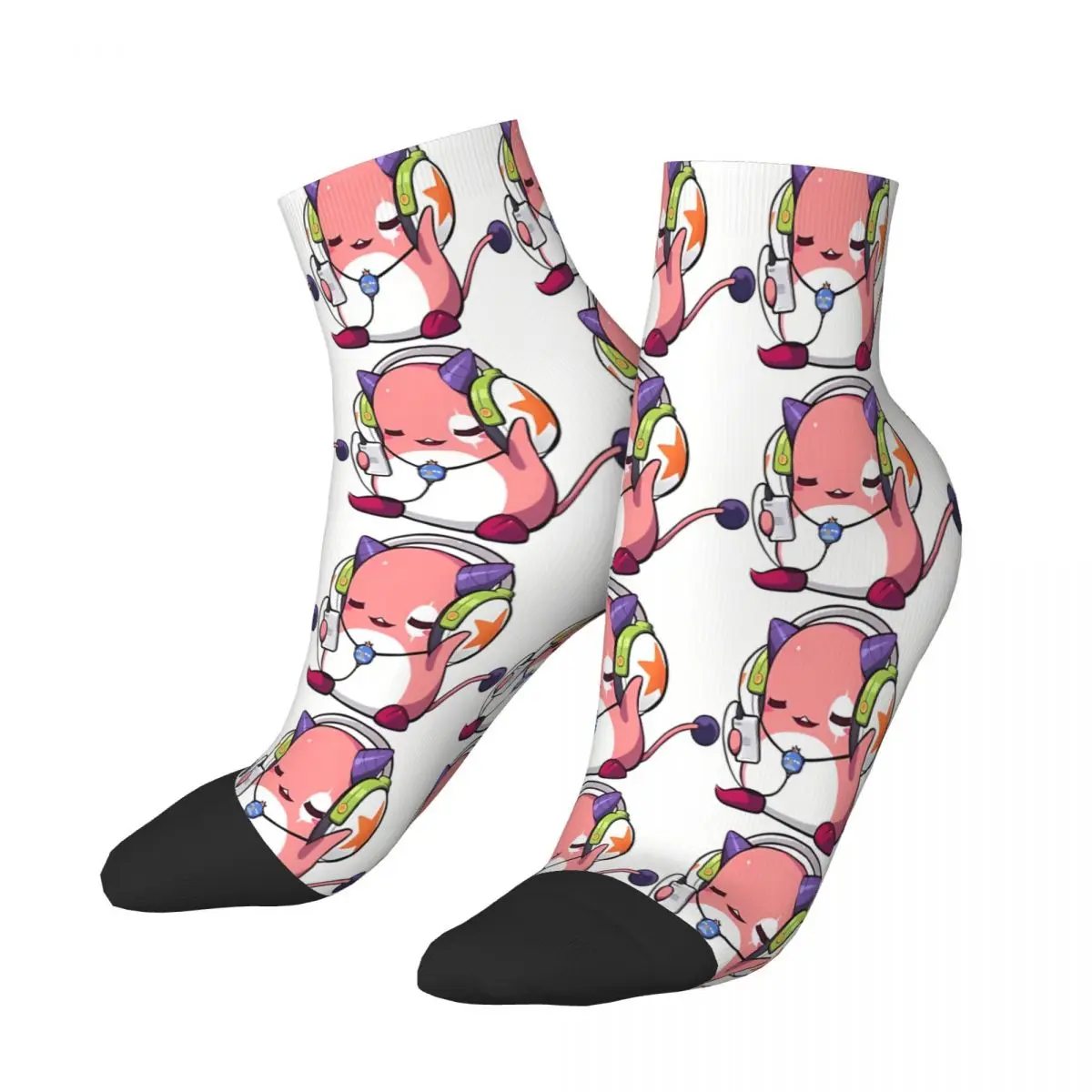 Pink Bean-calcetines tobilleros con estampado de Maple Story para hombre y mujer, medias de estilo Hip Hop, Kawaii, otoño