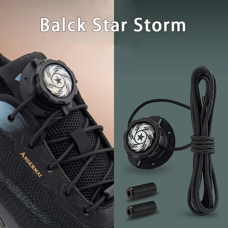 Lacets à boucle pivotante sans attaches, baskets, lacets automatiques pour enfants et adultes, accessoires de chaussures sans cravate, 1 paire/2 paires