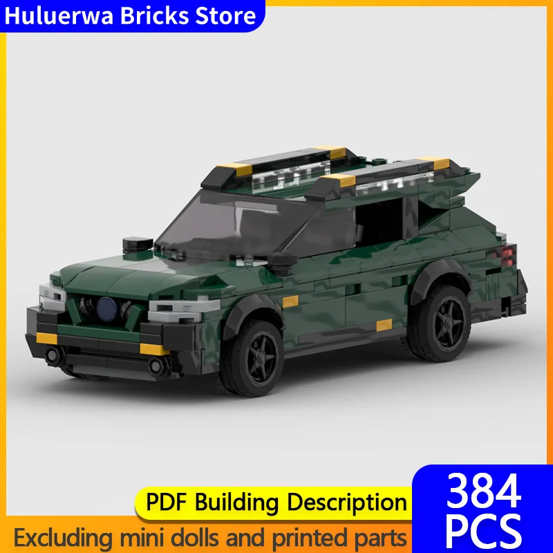 Speed Racing Car Modell MOC Bausteine Outback Wildnis Mid-Size SUV Modulare Technologie Kinder Urlaub Geschenke Spielzeug Anzug