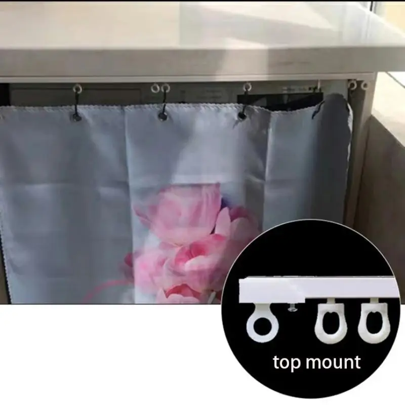 Self Adhesive Curtain Sliding Track Without Punching Nano Silent Track Top Mounted Side Mounted Home Window Decor Accessorie
