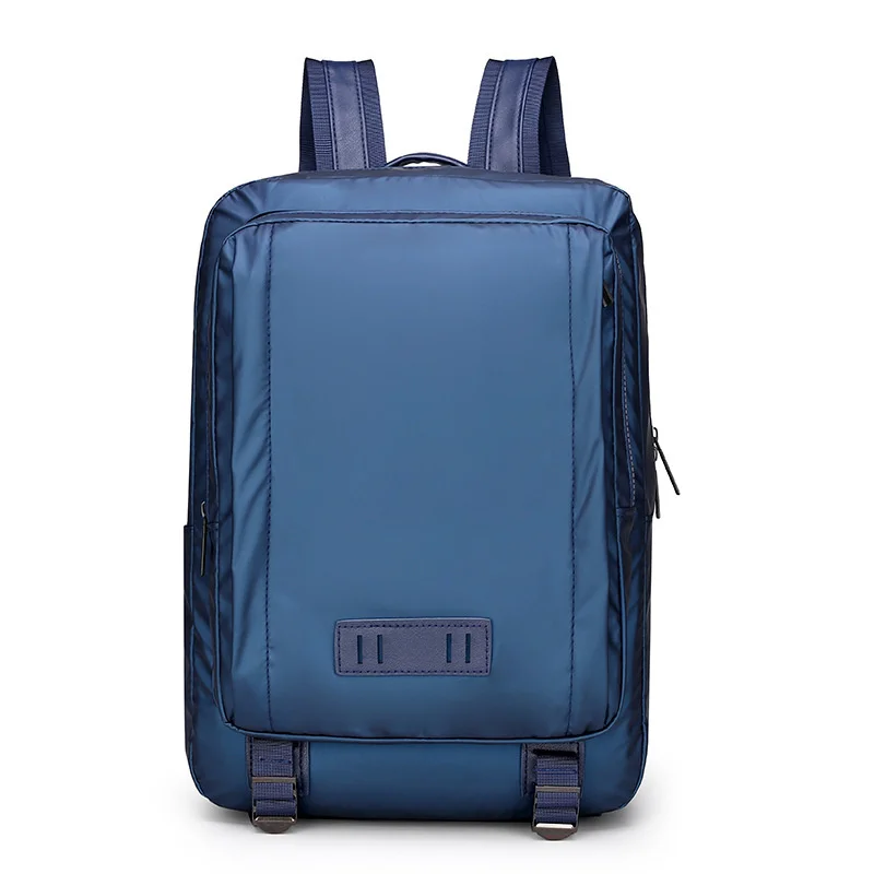 New men's bag business casual waterproof nylon backpack computer anti-theft student black travel