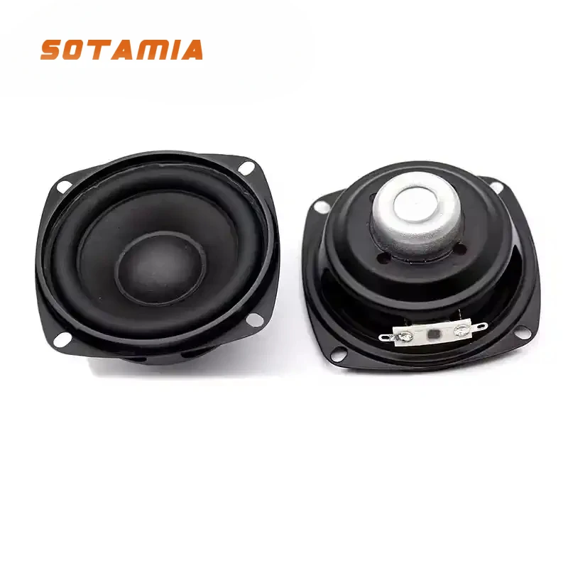 SOTAMIA 2 個 3 インチフルレンジサブウーファースピーカー 4 オーム 15 ワットマルチメディア Hifi 音楽 Bluetooth スピーカーサウンドオーディオホームスピーカー