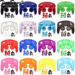 For NGC Controller Replacement Front Back Shell Housing Cover Case With ABXY L R Z Dpad Button For Gamecube Handle