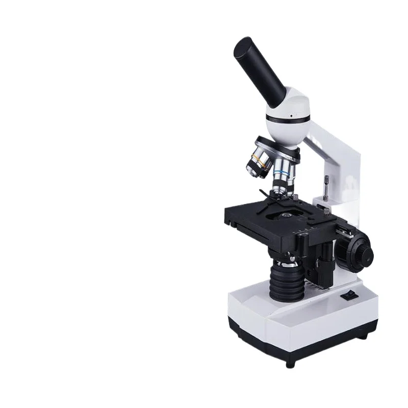 

A biological microscope, 1600-fold cell observation in a monocular and binocular trinocular laboratory