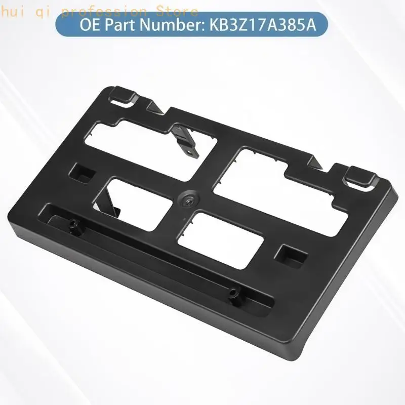 Kennzeichenhalterung mit schwarzer Kunststoffkonstruktion, KB3Z17A385A-Teilereferenz und FO1068176-Austausch für Frontplatte – Detail 10
