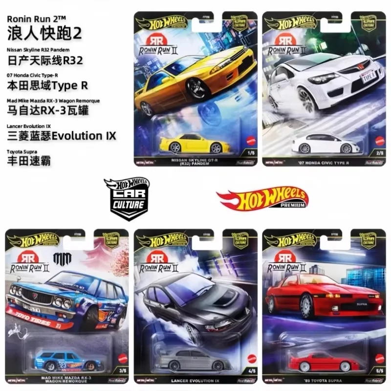 Genuine Hot Wheels Ronin Run 2 Series Die-Cast Model Car Fpy86 Collectible Toy Decoration Surprise Gift For Vehicle Enthusiasts