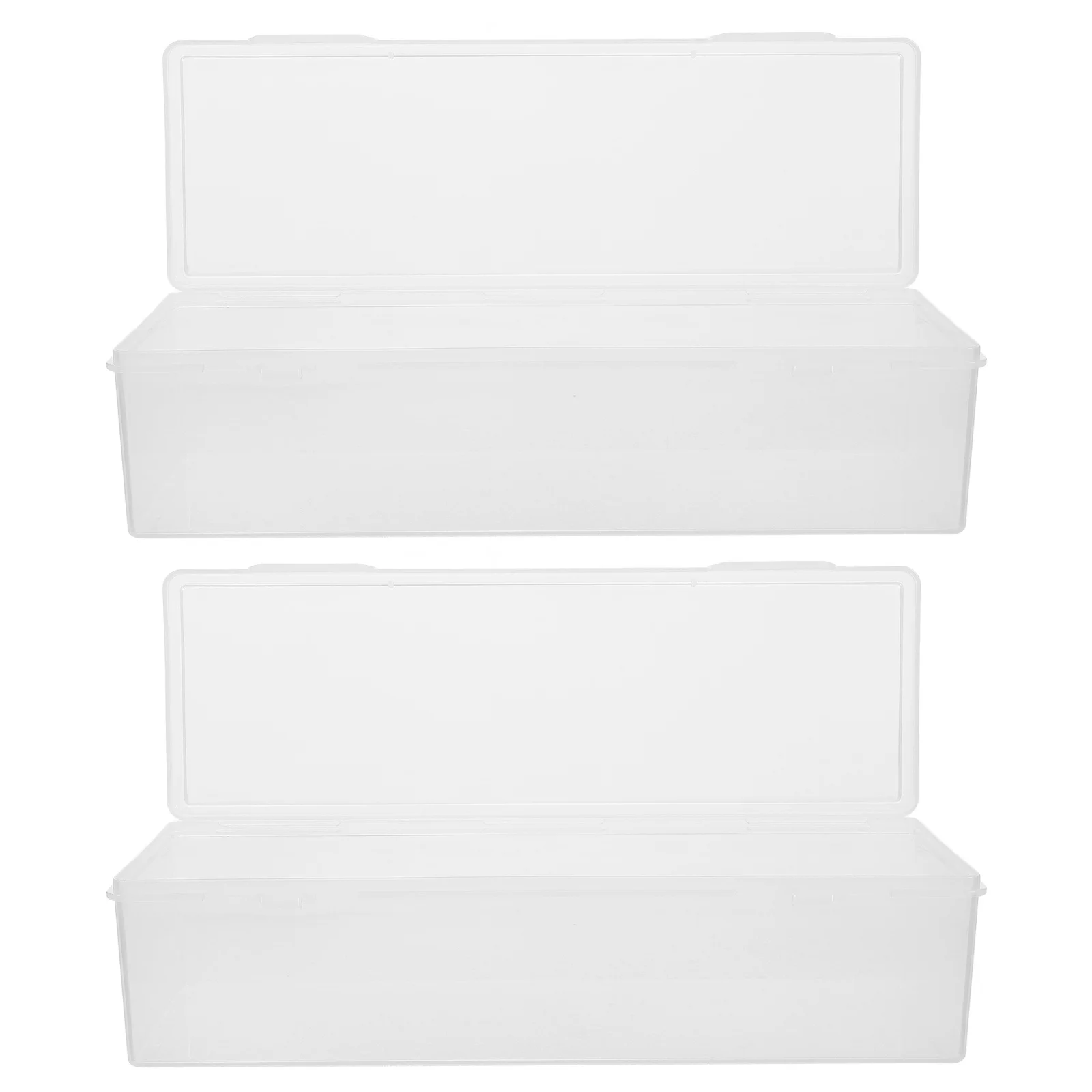 

2Pcs Sealing Food Boxes Large Capacity Airtight Refrigerator Containers for Fresh Produce Fruit Dried Noodles Storage Stackable