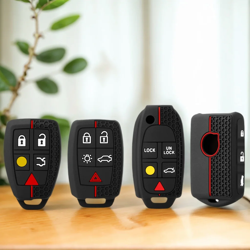Car Key Case Cover Holder For Volvo XC70 XC90 S40 S60 S90 S80 C30 C70 C70 V50 V70 V90 Key Protection Shell Fob Car Accessories