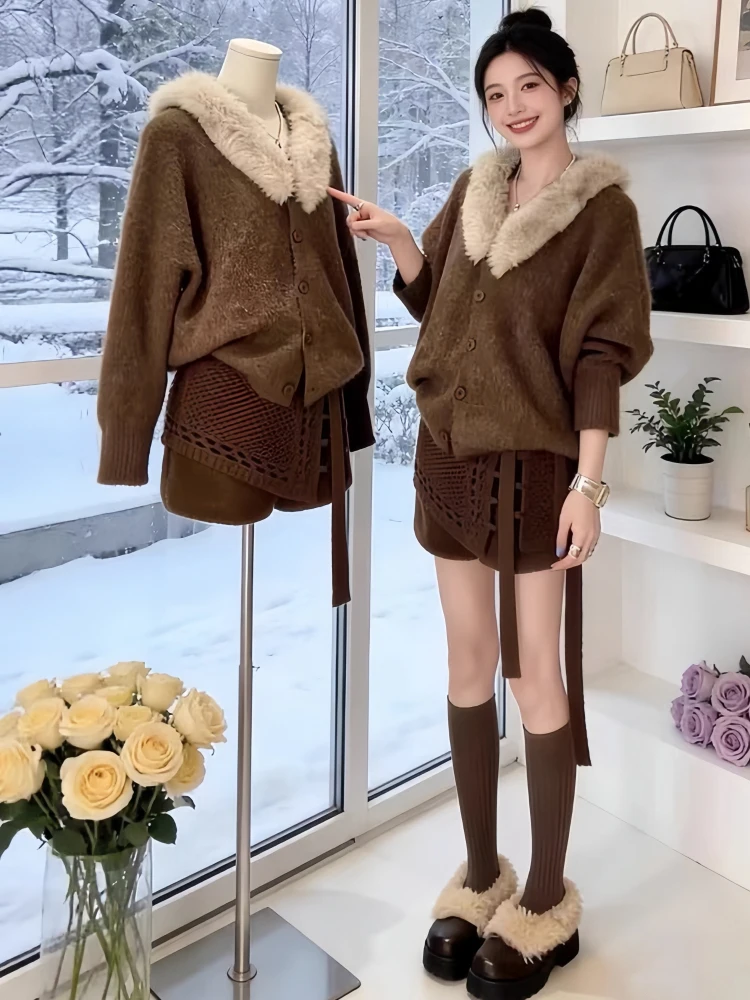 

Soft Cozy Knitted Open Cardigan Women's Faion Winter New Sle Versatile Beautiful Sweater Jaet Sle Polyester...