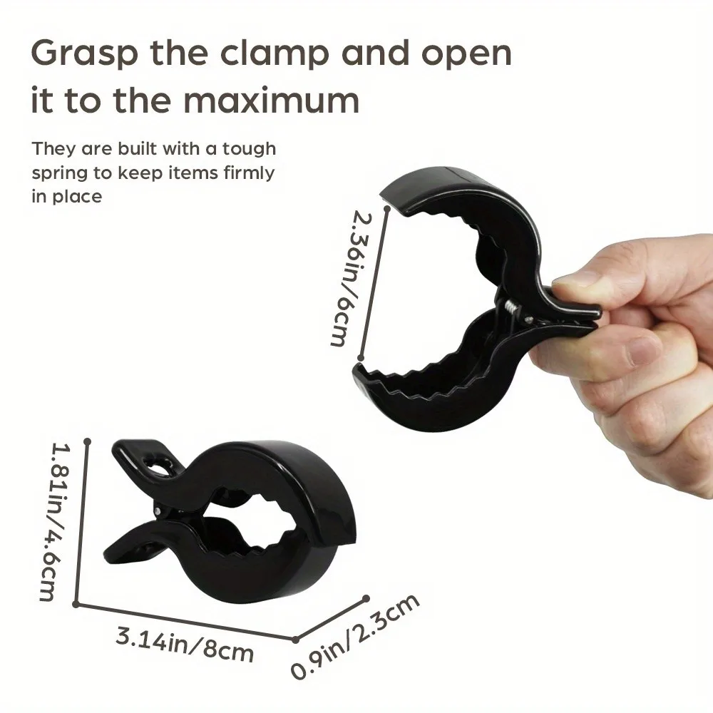 Handcart clip, anti slip blanket clip, fixed mosquito net, sunshade cloth can be used with one hand operation
