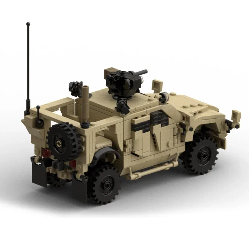 Moc-子供用の軍用車のビルディングブロック、モジュラーレンガ、軍用モデル、軍用車両、車両、技術、おもちゃ、DIYセット、ギフト、M-ATV