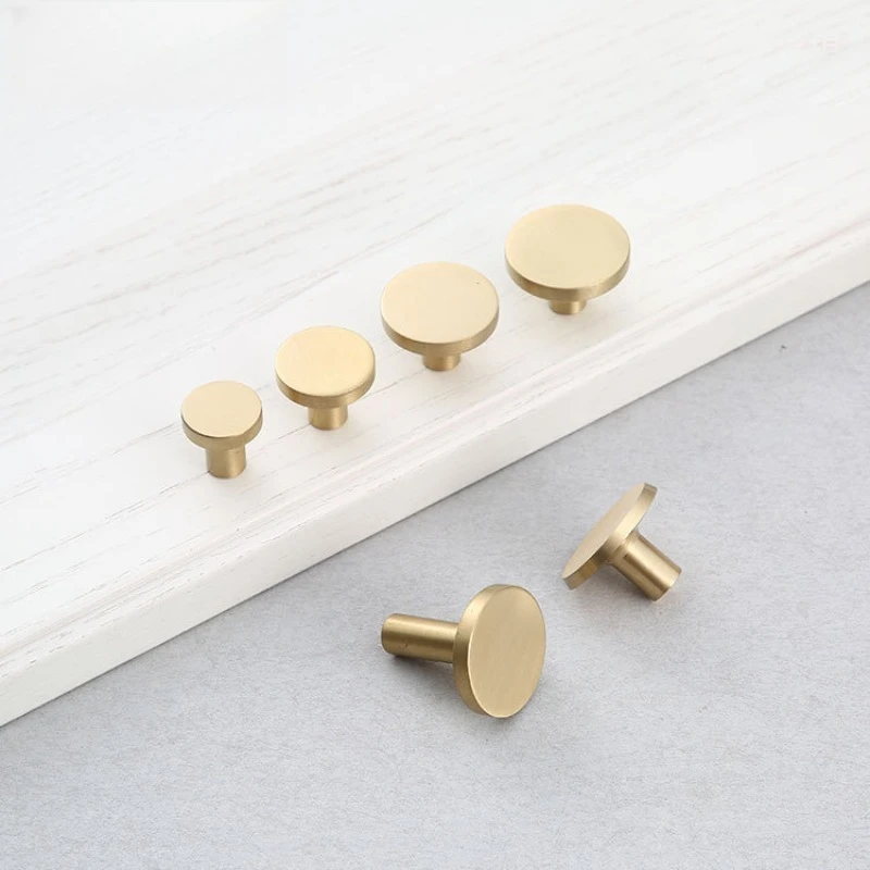 Kitchen Cabinet Knobs And Handles Gold Brushed Brass  Drawer Dresser Knobs for Furniture Cupboard Closet Door