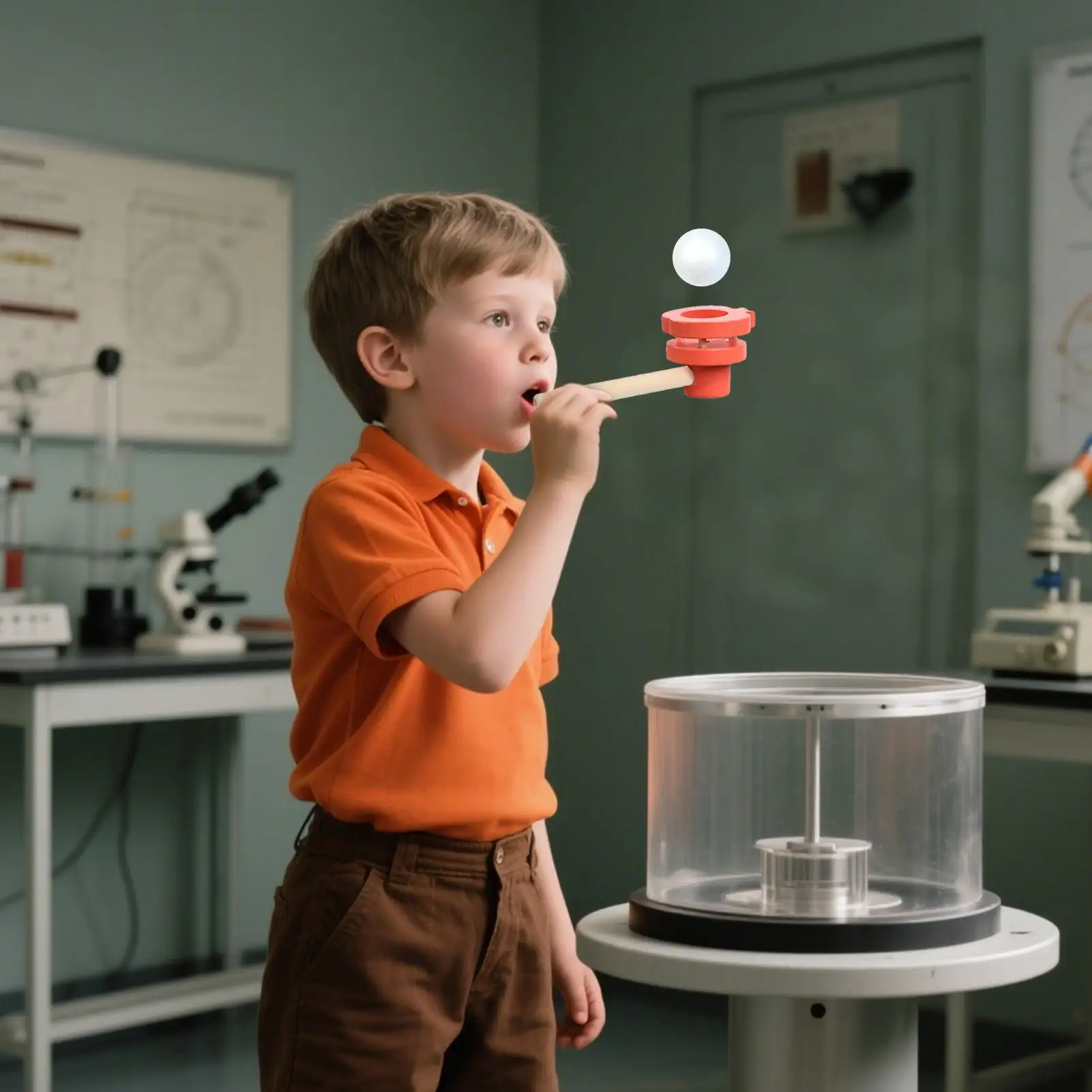 Suspended Blowing Ball Balance Floating Balls Blowing Toys Ergonomic Fun Cognitive Development Kids Party Supplies For Childrens