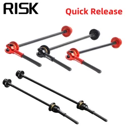 RISK Bicycle Quick Release Lever 100/135mm Ultralight Carbon Fiber Aluminum Alloy for MTB Mountain Road Bike Cycling Parts