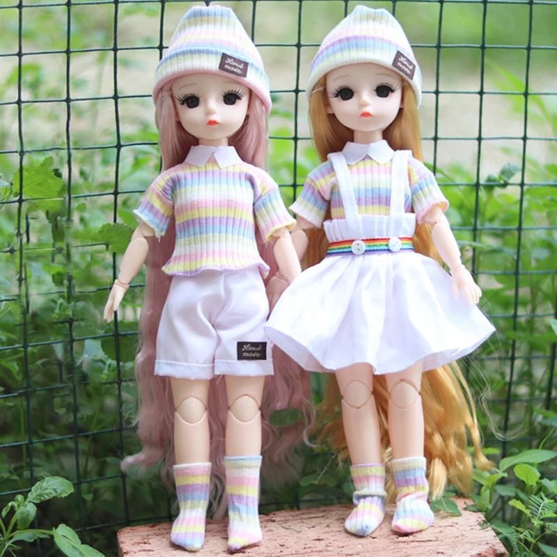 Fashion 30cm Girls Princess Doll or Dress Up clothes Loli Doll 1/6 BJD Doll Girls Toy Birthday Gift Lol Doll