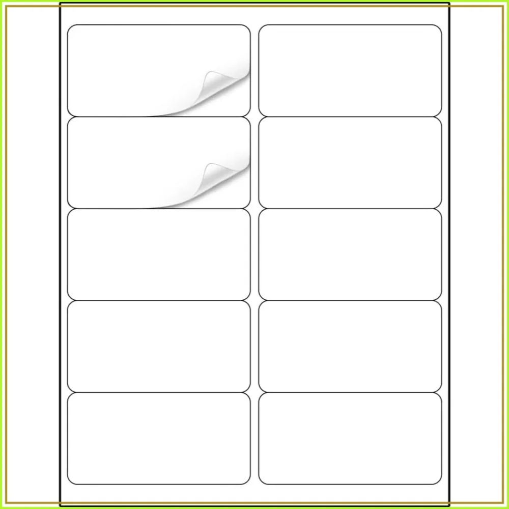 

Methdic Shipping Labels 2"x4" 300 Labels Sticker Paper for Laser/Ink Jet Printer Mailing Labels 8.5"x11" White 10 per Sheet