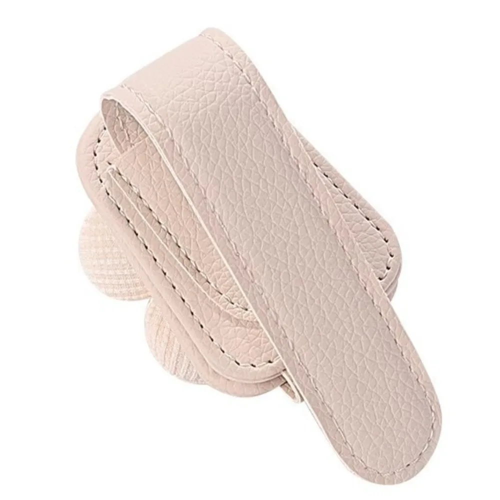 

Car Accessories PU Car Glasses Holder Flower Multifunctional Card Ticket Holder Car Sunglasses Clip