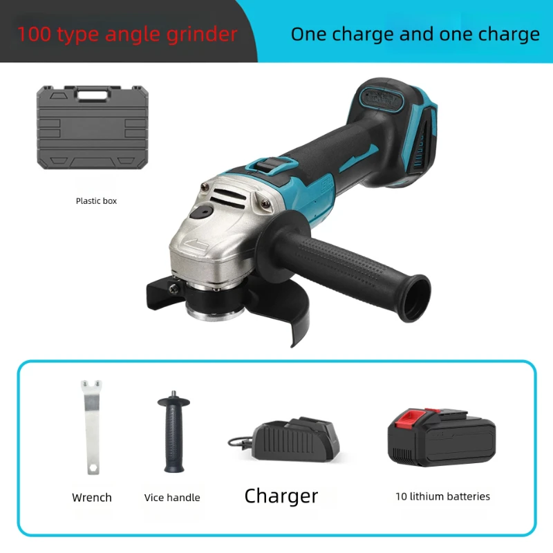 Brushless Angle Grinder Electric Cordless Cutting Machine Polishing Power Tool For Makita 18V Battery 100mm