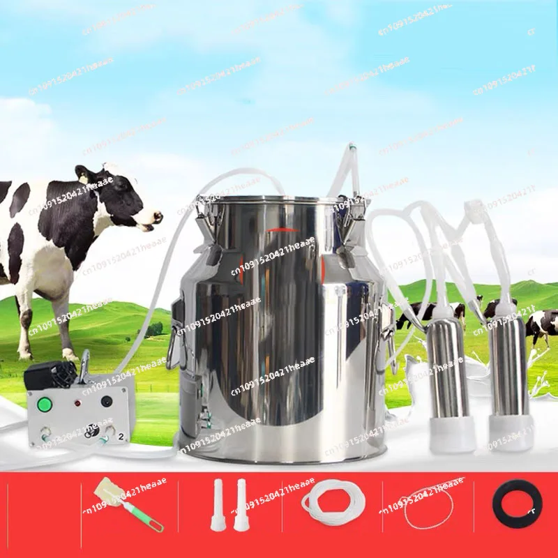 Suitable for Stainless Steel Milker Bucket Farm Livestock adjustable speed 5L Electric Milking  Cattle Goat Pulsating Milking