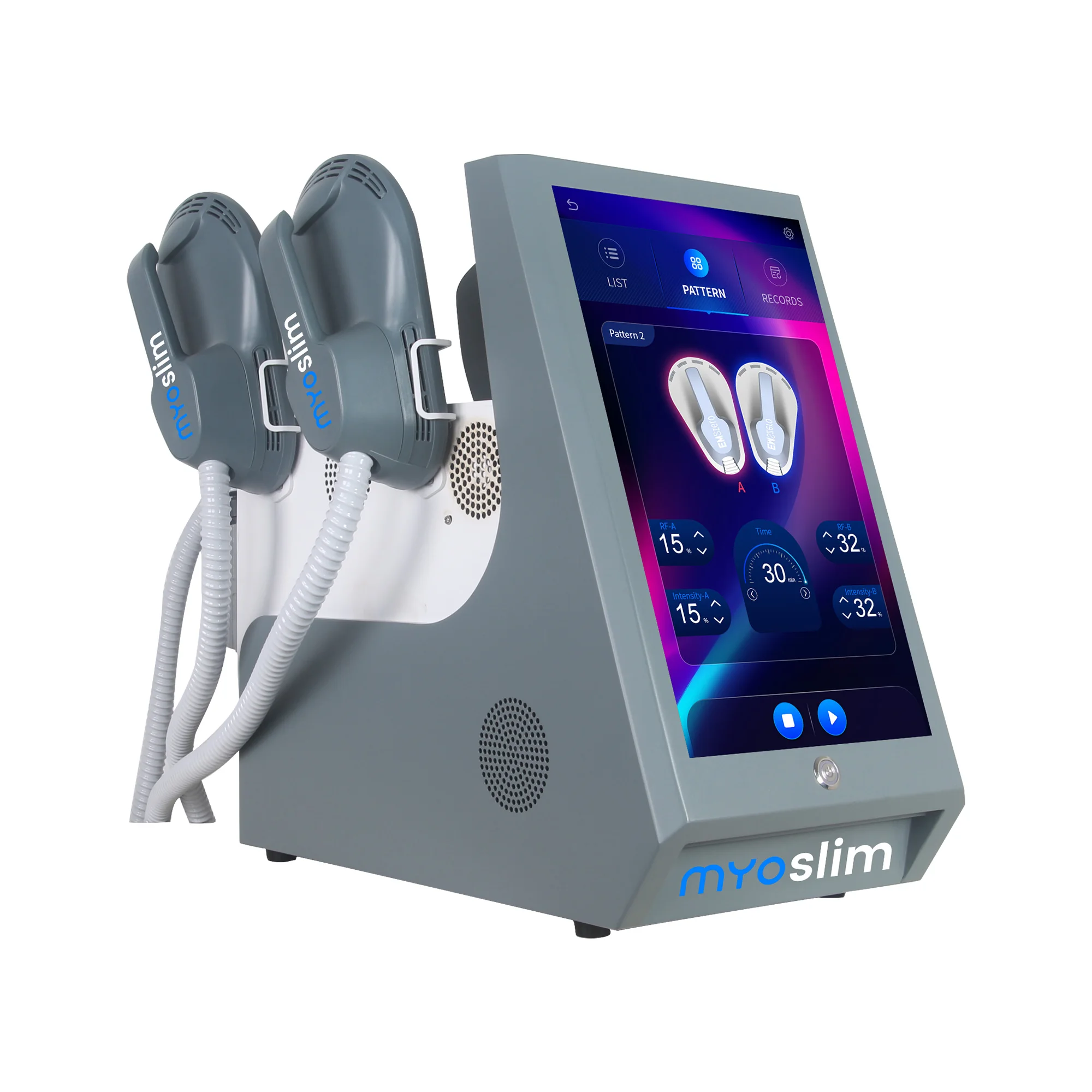 MYOSLIM NEO 15 Tesla RF المهنية نحت الجسم 6500 واط آلة التخسيس محفز العضلات
