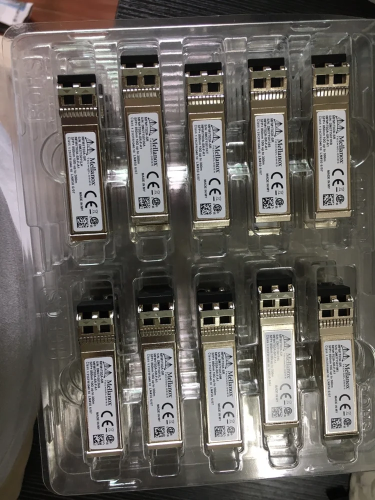 1 шт. MFM1T02A-SR Mellanox SFP + 10G 850 нм 300 м многомодовый оптический модуль