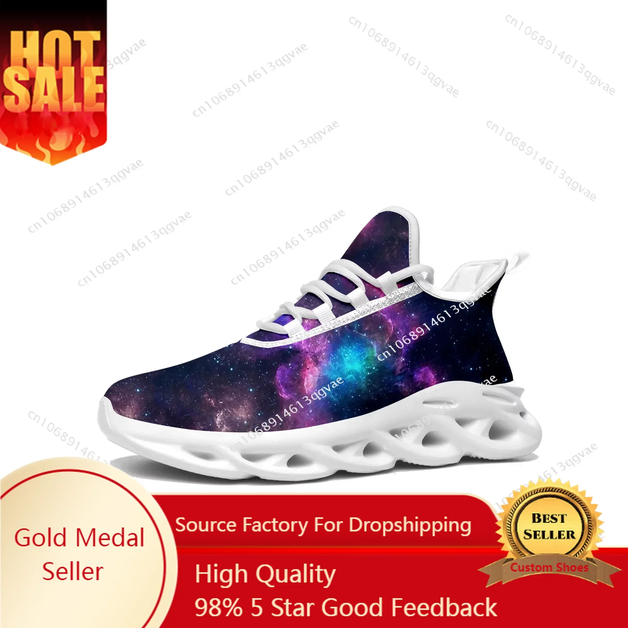 

Galaxy Celestial Flats Sneakers Mens Womens Sports Running High Quality Sneaker Lace Up Mesh Footwear Tailor-made Shoe White